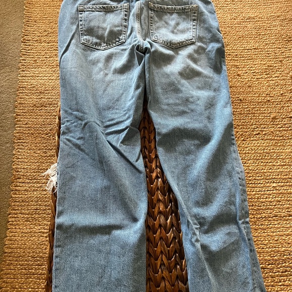 Free People Maggie Mid Rise Straight Leg Jeans. Worn and washed once! - Picture 7 of 7